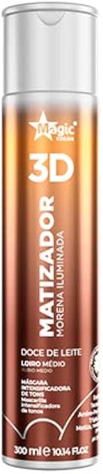 Magic Color Gloss Matizador 3D Morena Iluminada Doce De Leite – Efeito Loiro Médio Dourado