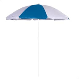 Guarda Sol de Praia, Alumínio, 1,80m de Diâmetro, 2m de Altura, Proteção Solar FPS 70, para Praia, Piscina e Pesca, em Poliéster com Tubo em Aço Carbono