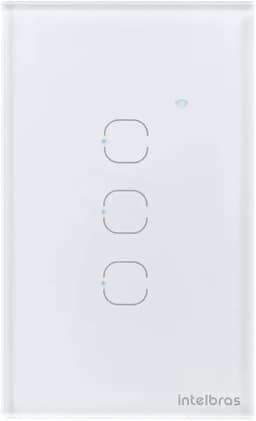 Interruptor Touch Inteligente Zigbee com 3 Teclas EZS 1003 Branco Intelbras