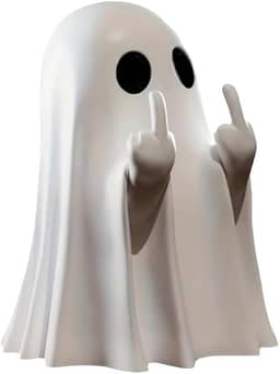 Estatueta de fantasma de Halloween, linda estátua de fantasma de resina assustadora, ornamentos engraçados de fantasma, decorações de Halloween, decoração de mesa de escritório em casa