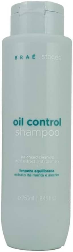 Shampoo Braé Stages Anti Oleosidade - Controle de Oleosidade Duradouro, Cabelo Soltinho, 250ml - BRAÉ