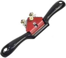 Plaina de madeira empurrada à mão com plaina ajustável de fio duplo de 20,8 cm, adequada para aplainar fundos planos e aparar bordas