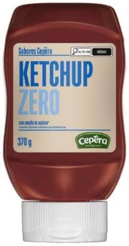 Ketchup Zero Adição de Açúcar Sabores Cepêra 370g