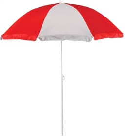 Guarda-Sol 1,80m FPS 70 Proteção Solar | Revestimento Prata | Haste de Aço Carbono | Ideal para Praia, Piscina e Camping | Leve + Sacola de Transporte