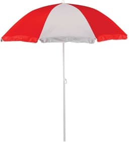 Guarda-Sol 1,80m FPS 70 Proteção Solar | Revestimento Prata | Haste de Aço Carbono | Ideal para Praia, Piscina e Camping | Leve + Sacola de Transporte