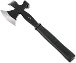 Mini Machado Com Cabo Emborrachado Para Cortar Arvore Madeira Machadinha de Aço Compacta Para Camping e Sobrevivência 3 em 1-31cm