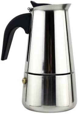 Cafeteira Italiana Inox 4 Xícaras – Design Moderno, Café Espresso Tradicional