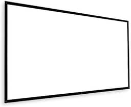 Tela de projetor 16:9 branca anti-luz moldura preta de 84-150 polegadas com furo metal home theater tela para projetor retratil Superfície Branca Anti-Luz, Furos de Metal(120 polegadas-1 und)