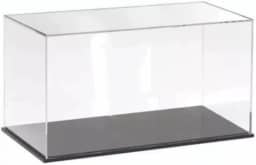 Caixa Expositora em Acrílico Transparente- base cor preta (30x15x20(h))