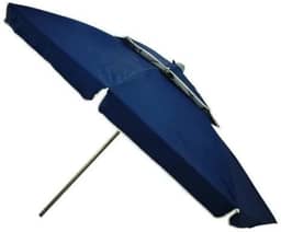 Guarda-sol 2,40m em Poliéster com Ângulo Regulável, Sombrinha/Sombreiro de Praia Gigante - Guarda-sol Mor Grande para Churrasco, Piscina e Camping, Proteção UV e Estrutura Reforçada