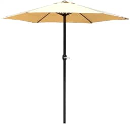 Life Ombrelone LY-008 2,7m Haste Central Alumínio Para Praia Piscina Quintal Comercial - Com Manivela e Inclinação Por Botão, Poliéster Durável e Ventilação Superior