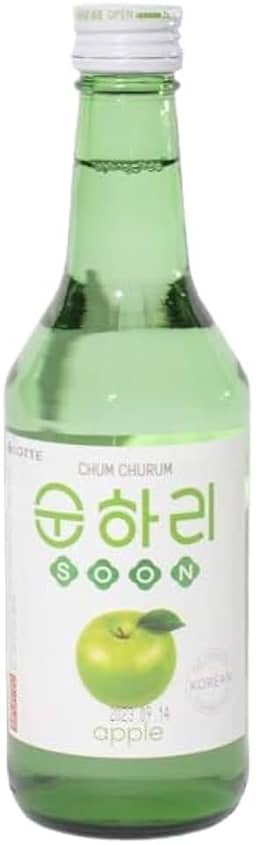Soju Bebida Alcoólica Coreana Sabor Maca Verde 360ml