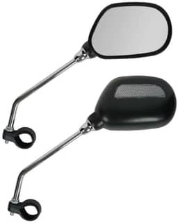 Espelho Retrovisor com Refletor para Bicicletas Urbanas, MTB Motos Visão Ampla Rotação 360° Alta Resistência, Antivibração, Ajuste Preciso Segurança no Trânsito, Acessório para Ciclismo e Motocicletas