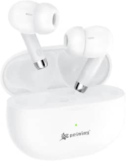 Fone de Ouvido Bluetooth 5.4 Sem Fio TWS – Microfone Embutido, Cancelamento de Ruído, Bateria Longa, IPX4 à Prova D’Água, Design Esportivo Ergonômico, Compatível com iPhone e Android (Branco)