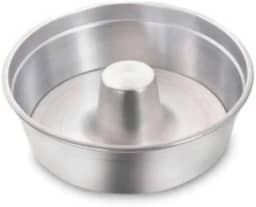 Forma Assadeira Redonda Para Bolo Tortas e Pudim Com Canudo 30cm em Aluminio