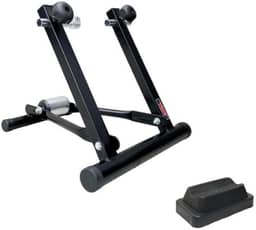 FIT Rolo De Treino Dobrável Com Suporte Base Niveladora, Preto, Para Bicicletas