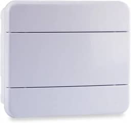 Force Line - Quadro distribuicao 8 disjuntores din br-sobrepor, branco