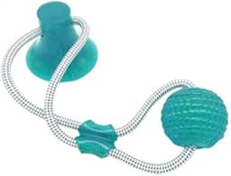 Brinquedo Cabo De Guerra Com Ventosa Interativo Para Cães Verde