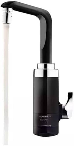 Torneira Eletrônica Essence Mesa Preto/Cromado Lorenzetti 220V 5500W