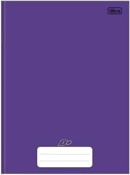Tilibra - Caderno Brochura Capa Dura Universitário D+ Roxo 96 Folhas, 317373