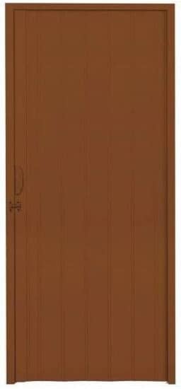 Porta Sanfonada PVC Polifort 210cmx70cm Mogno