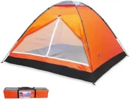 Barraca Camping para 3 a 4 Pessoas Iglu À Prova D'água com 2 Portas Tenda de Acampamento AntiMosquiteira Tamanho Família Casa Buritis
