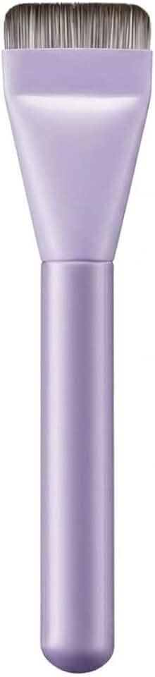 Pacote com 2 pincéis de base plana, roxo - Espátula de maquiagem coreana para base líquida e mistura de creme