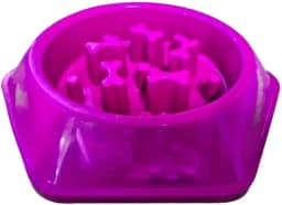 Comedouro Educativo Lento para Cães, Rosa, 600 ml, Design Anti-Guloso com Saliências