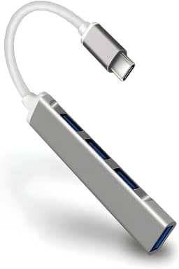 Adaptador Multiporta USB Hub, USB Dock Station com 4 Portas USB 3.0 (USB-C)