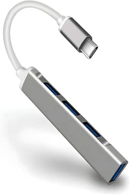Adaptador Multiporta USB Hub, USB Dock Station com 4 Portas USB 3.0 (USB-C)