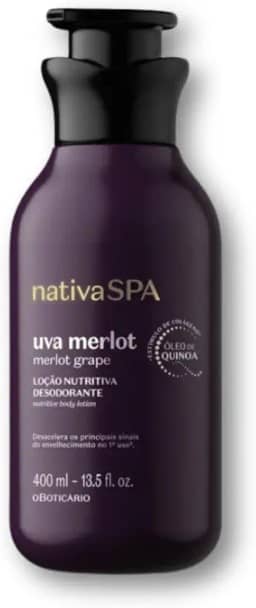 Loção Nutritiva Desodorante Nativa Spa Uva Merlot 400ml