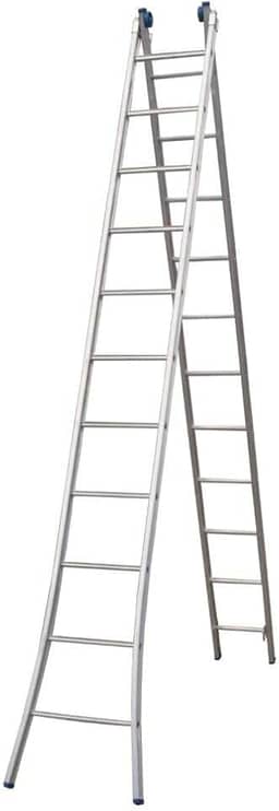 Escada Profissional Articulada e Extensivel 11 Degraus 2X11 em Aluminio Capacidade 120kg