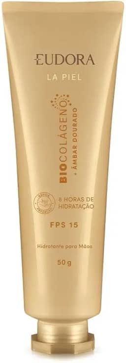 Eudora La Piel Âmbar Dourado Creme para Mãos FPS15 50g