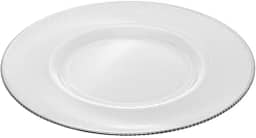 WOLFF - Sousplat com Fio Prata Thin Edge 33cm Cristal Ecológico