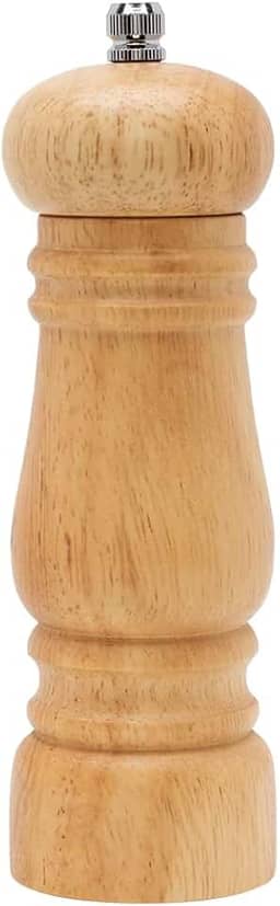 Mimo Style Moedor Manual Para Pimenta e Sal, Ideal Para Moer Grãos e Condimentos Secos, Produzido Inteiramente em Madeira, Moedor de Cerâmica Com Pino Regulador de Tamanho do Grão, Fácil Manuseio