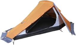 Azteq, Barraca Técnica Nepal para 2 pessoas, com coluna d'água de 6000mm, porta em ambos os lados, superleve, Laranja