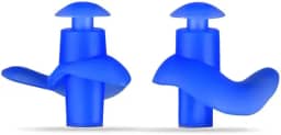 Protetor de Ouvido para Natação em Silicone Flexível, Tampão Auricular - Adulto e Infantil (Azul, Infantil)