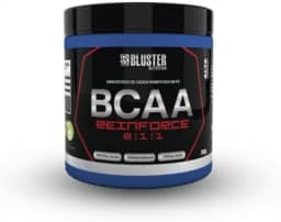 Bluster Nutrition, BCAA 8:1:1, Aminoácidos essenciais + vitamina B6, Reinforce, em pó, Sabor limão, 300 gramas
