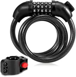 Cadeado Bike Segredo Bicicleta Senha 1,2 Metros - 5 Dígitos