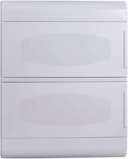 Quadro Embutir Ouro Box 24 Módulos Din Porta Opaca Steck Branco 24 Módulos