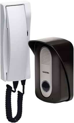 Porteiro Eletrônico Interfone Residencial Inviolável PT-270 Protection (Branco/Cinza)
