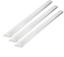 Kit 3 Luminária Lâmpada Tubular Led 60cm Slim Branco Frio 6000k 20w Completa Bivolt