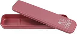 Porta Talheres Para Marmita Individual Portátil Estojo Bolsa Na Cor Rosa