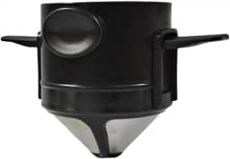 Filtro De Café Dobrável Portátil Reutilizável Aço Inoxidável Coador Individual Viagem Escritório Gotejador Sustentável Infusor De Chá Funil Cesta Compacto Prático Para Trilhas E Camping
