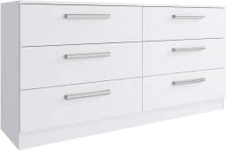Comoda Madesa 3435092 6 Gavetas Branco SE