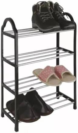 Sapateira Porta Sapatos 8 Pares Organizador 4 Andares Para Quarto Sala Multiuso Livros Tênis