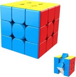 Cubo Mágico Profissional 3x3x3 Colorido - Alta Velocidade, Interativo, Antienrosco, Ideal Para Speedcubing E Competição - Ultrasuave e Leve