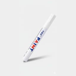 Caneta De Tinta Óleo Para Detalhes E Pintura Automotiva Pneu (Branco)