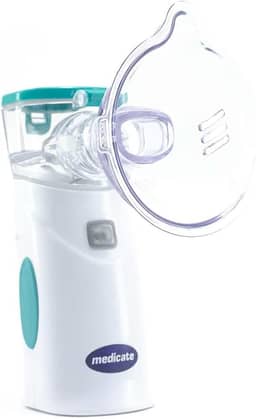 Medicate Inalador Portátil Mesh Colors Verde Com Bateria Recarregável + Fonte Verde