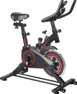 Bicicleta Ergométrica Bike Academia Spinning Silenciosa + Garrafa e Monitor Modelo Premium Pratito